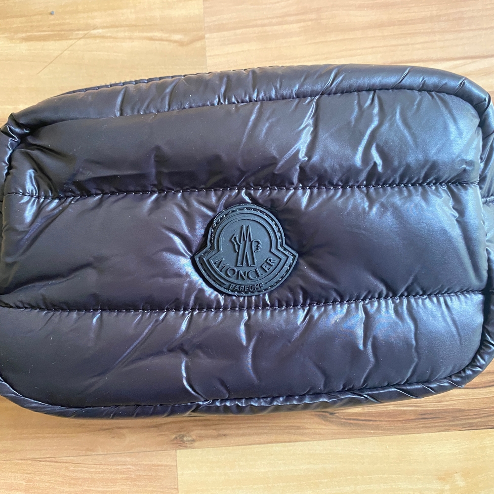 Moncler Black Unisex Cosmatic Bag